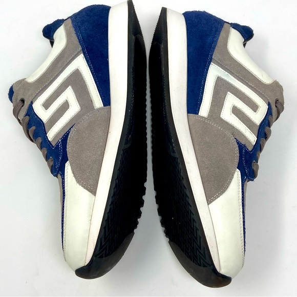 Mens Suede & Leather Sneakers Greca Design - Picture 10 of 16